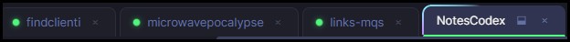 NotesCodex colored terminal tabs for quick identification